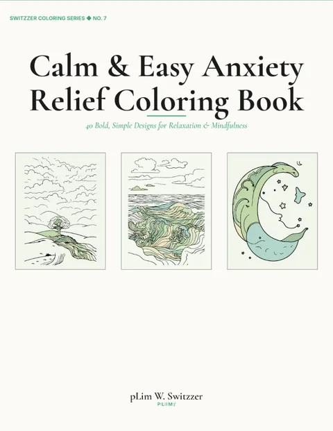 Calm Focus Coloring Book for Kids with ADHD: Low-Stimulation Bold Designs, Ages 4–8 — cover