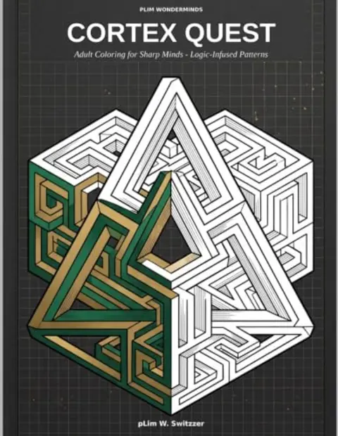 Cortex Quest: Adult Coloring for Sharp Minds — Logic-Infused Patterns — cover