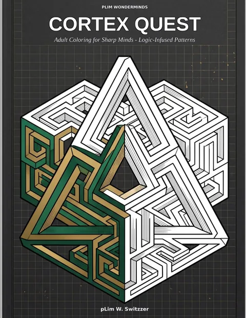 Cortex Quest: Adult Coloring for Sharp Minds — Logic-Infused Patterns — cover