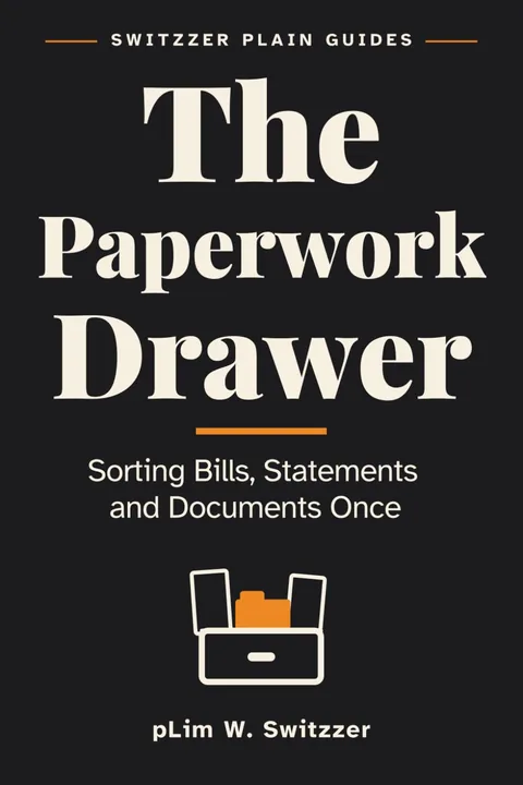 The Paperwork Drawer — Sorting Bills, Statements and Documents Once: A Large-Print System That Survives Real Life — cover