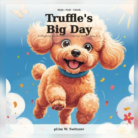 Truffle's Big Day — A Rhyming Read-Aloud & Coloring Story · Ages 3-5 — cover