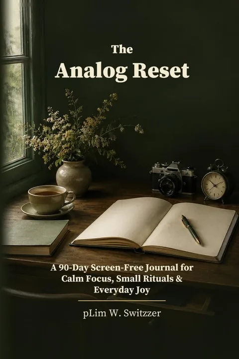 The Analog Reset: A 90-Day Screen-Free Journal for Calm Focus, Small Rituals & Everyday Joy — cover