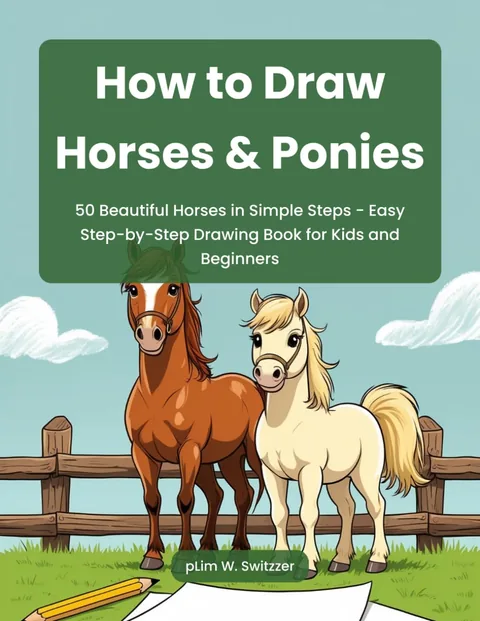 How to Draw Horses & Ponies — 50 Beautiful Horses in Simple Steps — cover