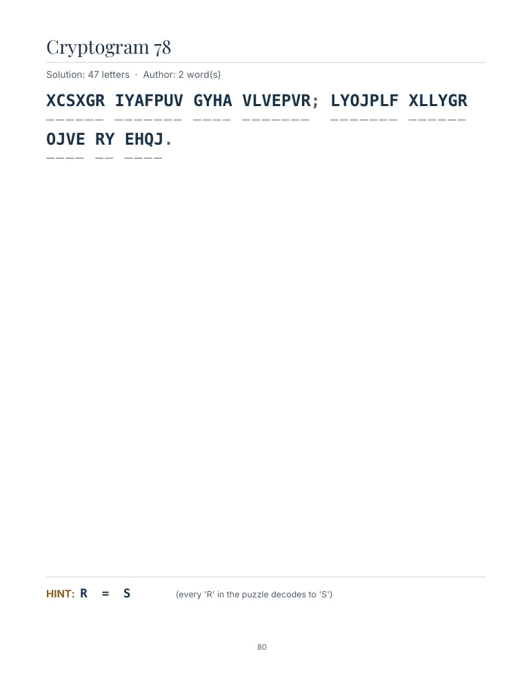 Cryptogram Puzzles for Adults — 3