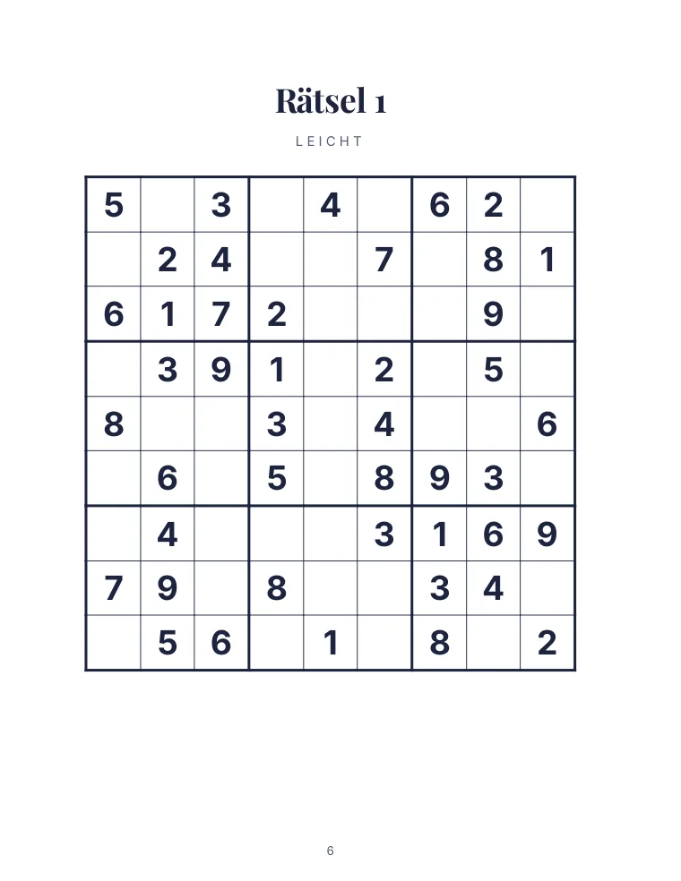 Sudoku Großdruck · 200 Rätsel — 1