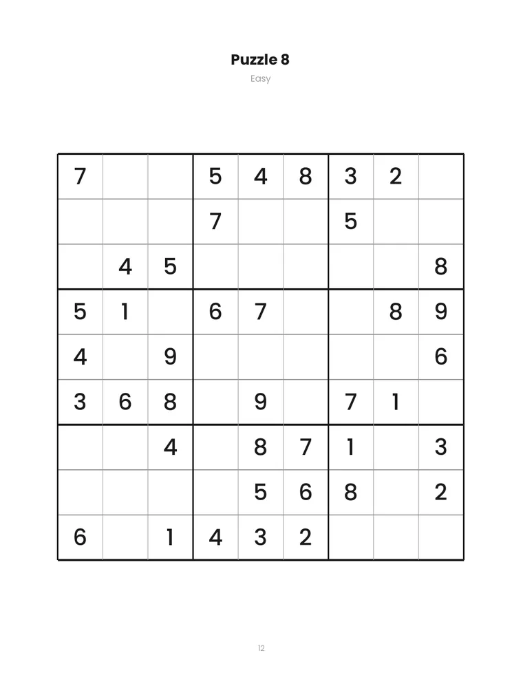Large Print Sudoku — 1