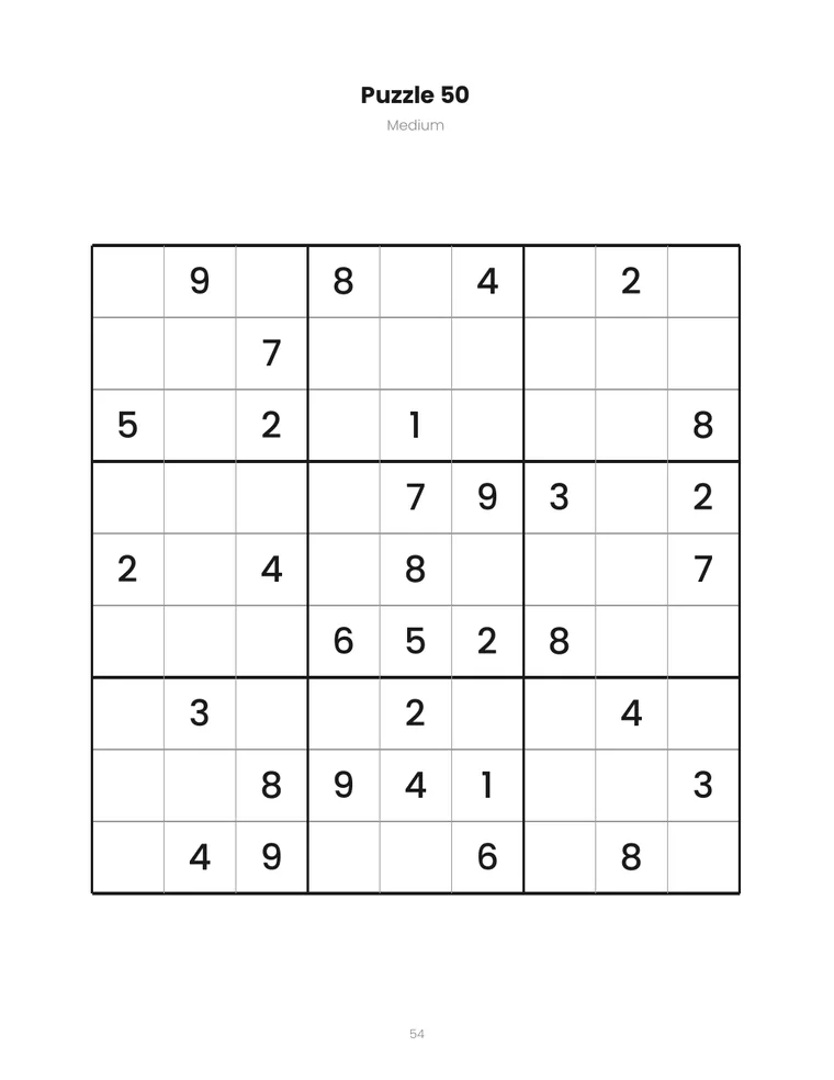 Large Print Sudoku — 2