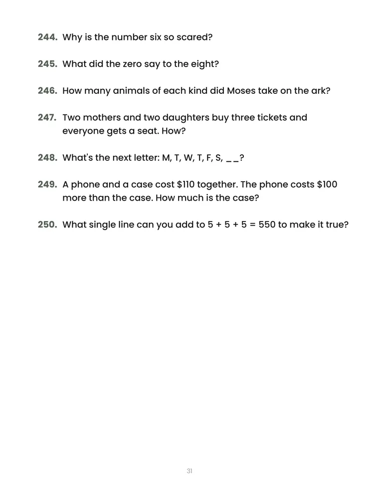 Riddles & Brain Teasers for Seniors — 2