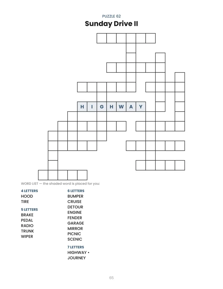 Crossword Fill-In Puzzles — 2