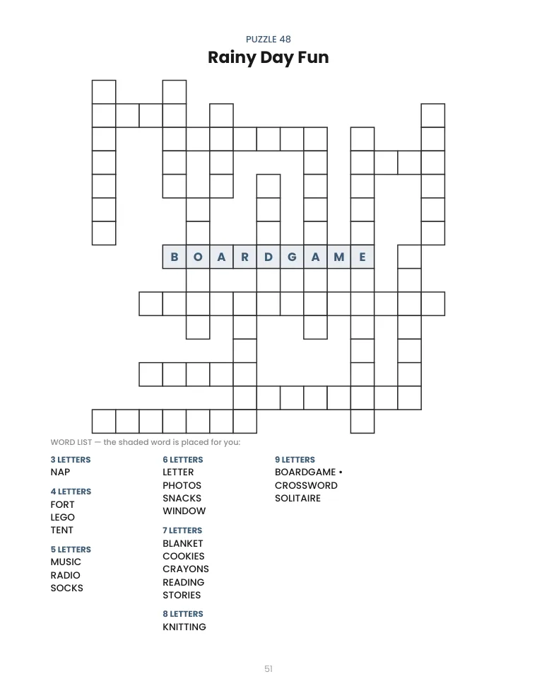 Crossword Fill-In Puzzles — 3
