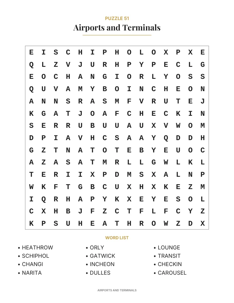 Large Print Word Search — 2