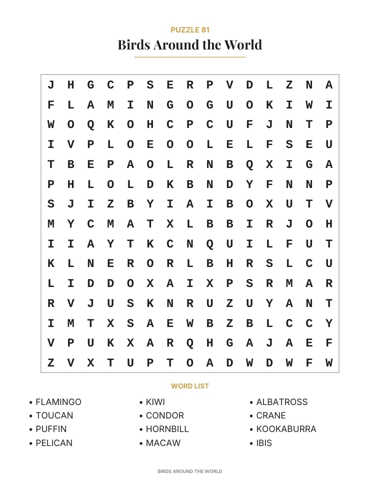 Large Print Word Search — 3