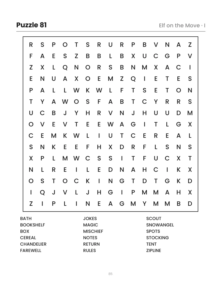 Christmas Word Search Large Print — 3